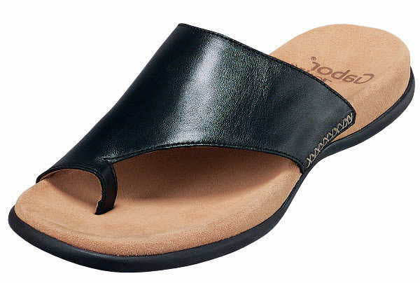 Gabor Fashion Pantoletten F - normale Weite Bequem schwarz