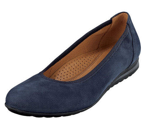 Gabor Comfort Ballerinas G - bequeme Weite Casual blau